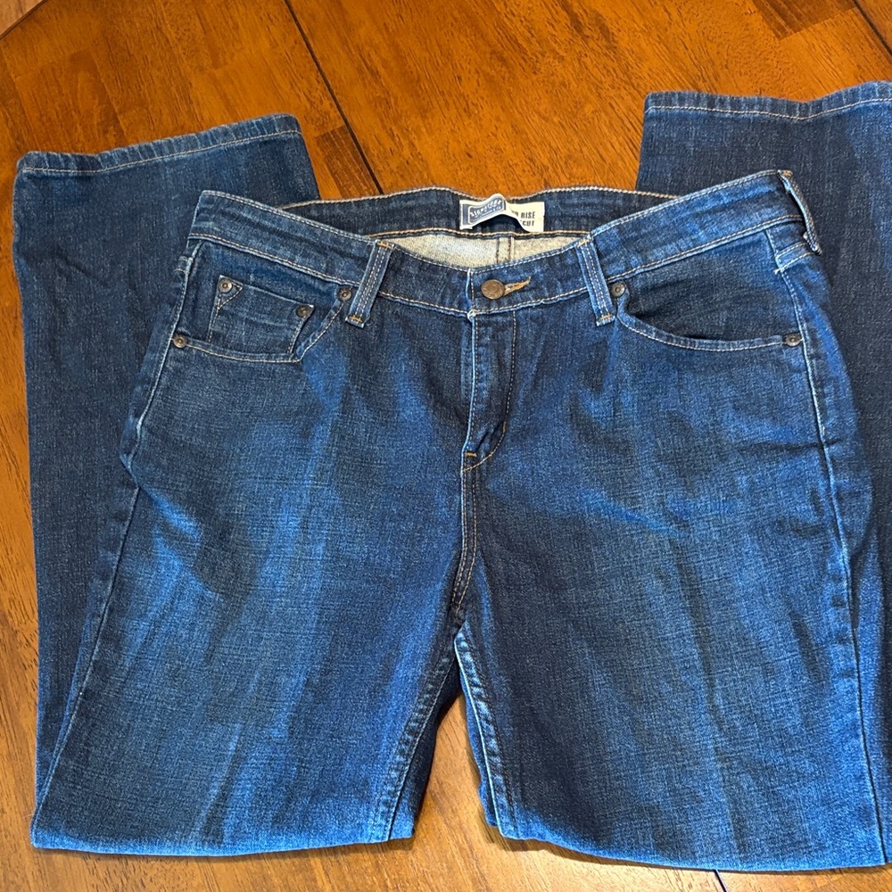 Levi’s signature Boot Cut Women's Jeans - Deep Blue 12 short